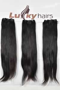 Produit authentique de qualité supérieure, mèches de cheveux humains indiens bruts naturels non traités, lisses, à cuticules alignées, styles Remy, par Export - Product Image 2
