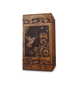Urnas funerarias decorativas modernas de madera para adultos, urnas hechas a mano para hombre y mujer - Product Image 1