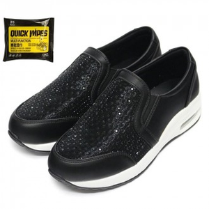 Le scarpe da passeggio per Fitness Slip-On da donna cubiche per uso quotidiano con cuscino d'aria includono Set di fazzoletti per la pulizia delle scarpe - Product Image 1