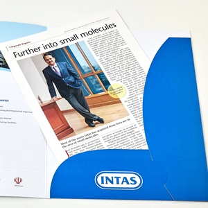 Customized Pharma Promotional Brochure Offset Printed Cardboard & Paperboard with <b>Foil</b> <b>Hot</b> Stamping-Factory Direct Sales - Product Image 4