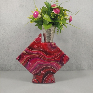 OEM Celestial Landscape Enamel Metal Vase & Cremation Urn – Low MOQ Custom Print <b>Memorial</b> Program for Private-Label Brands - Product Image 5