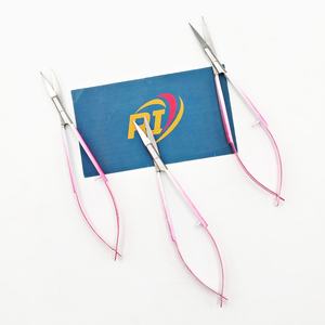 Ciseaux à cuticules en acier inoxydable argenté, logo personnalisé, forme carrée incurvée, pointe acérée, durables, pour le soin des ongles, nouvelle conception - Product Image 2