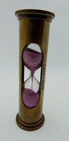 Desain Antik Terbaru Jam Pasir Kayu 1 Jam dengan Fluoresensi Kreatif untuk Dekorasi Meja, Model Ukiran Berlapis Emas Terukir.