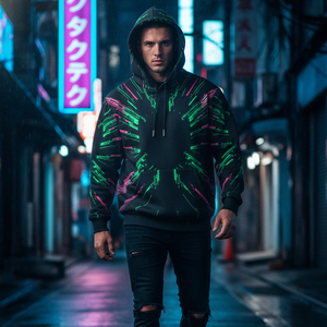 Sudadera con Capucha Sublimada Personalizada de Fábrica, Sudadera con Capucha de Alta Calidad 100% Poliéster, Sudadera con Capucha Gruesa con Estampado 3D - Product Image 6