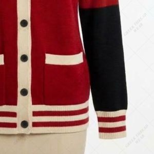 Custom Delta Sorority Winter Varsity sweater <b>Cardigan</b> DST Acrylic Knitted Women's Casual Greek Design Embroidery Logo Front - Product Image 6
