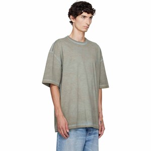 T-shirts pour hommes surdimensionnés en coton doux de luxe à imprimé estival personnalisé - Product Image 3