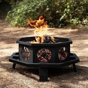 Trendy Tapered <b>Metal</b> Fire Pit for Garden Patio Decoration - Product Image 1