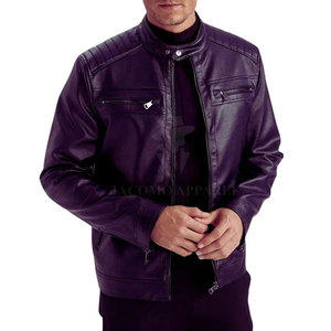 Factory Direct Sale Trendy Men <b>Leather</b> <b>Winter</b> <b>Jacket</b> With Smooth Texture And Reinforced Stitching Designed For Long Lasting Use - Product Image 3
