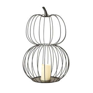 Trending Iron Wire Pumpkin Tea Light Holder Matt Black Color <b>Halloween</b> Decorations Table <b>Top</b> Customized Handmade Candle Holder - Product Image 4