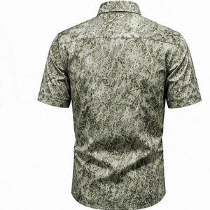 Trendy Men's <b>Geometric</b> Print <b>Shirt</b> with Modern Fit, Soft Fabric and Premium Quality Finish for Daily Fashion - Product Image 2