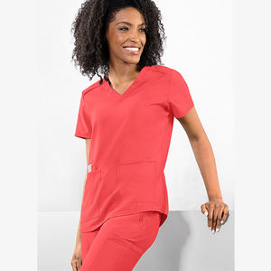 Blusas Médicas de Manga Corta para Mujer, Ligeras, con Múltiples Bolsillos, Lisas, a la Moda, Novedad 2026, Precio de Fábrica, Venta al Por Mayor - Product Image 6