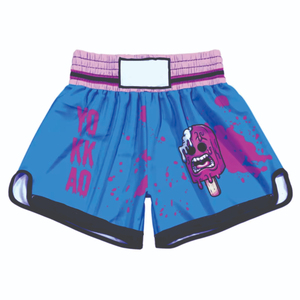 2026 New Arrival Men's Soft 100% Polyester Stretch Muay Thai Boxing Short Lightweight Sweat-Wicking Silk Satin Fighter Wholesale - Product Image 3