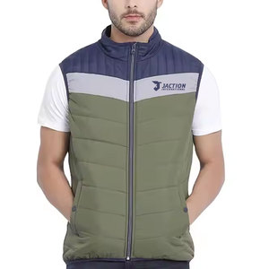 Best Price Polyester Made <b>Men</b> Puffer Winter <b>Vest</b> Plain Dyed Online Sale <b>Men</b> Puffer Winter <b>Vest</b> - Product Image 1