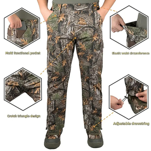 Pantalones de Caza de Lona y Poliéster Transpirables, Resistentes al Agua y de Alto Rendimiento, para Caza al Aire Libre en Otoño - Product Image 2