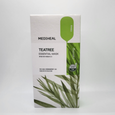 Masque facial essentiel Mediheal Tea Tree Care Solution, lot de 10, traitement anti-acné en feuille avec ingrédients à base de plantes - Product Image 1