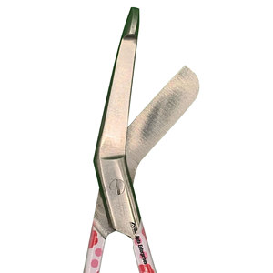 Ciseaux d'infirmière, ciseaux à pansements et forceps à artères, ciseaux de traumatologie pour infirmières, imprimés fleurs rouges et pois, lot de 3 - Product Image 3