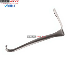 Rétracteur vaginal de qualité supérieure, lame de 7 pouces, 1,5 pouce x 3 pouces, instrument chirurgical obstétrique et gynécologique, acier inoxydable allemand, gynécologie - Product Image 2