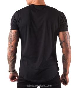 Cuello redondo de alta calidad para hombres Muscle Slim Fit camiseta manga logotipo personalizado 100% algodón, camiseta para hombres, ajuste suelto, impreso - Product Image 2