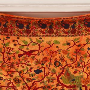 Tapiz Mandala del Árbol de la Vida Estilo Hippie, Decoración Bohemia Psicodélica con Diseño Floral Intrincado, Colcha Decorativa India para Dormitorio - Product Image 2