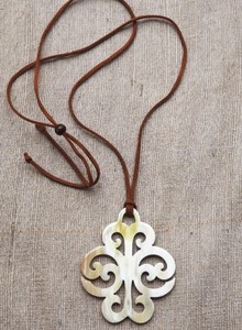 Buffalo Horn Pendant Stylish Artisan <b>Craft</b> Jewelry Made from Genuine Natural Horn Premium Fashion Accessory - Product Image 3