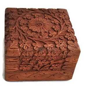 Coffret de Rangement de Luxe en Bois pour Bijoux avec Serrure, Clé et Pompon, Finition Grain de Mahogany Rectangulaire, Boîte Organisateur de Souvenirs - Product Image 6