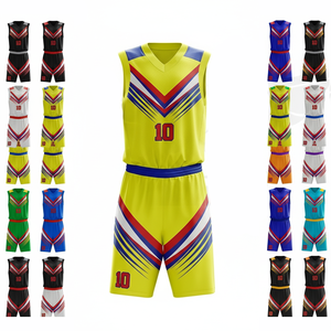 ผู้ผลิตชุดกีฬา เสื้อบาสเก็ตบอลสำหรับทีมสโมสรฝึกซ้อม สวมใส่สบาย ระบายอากาศได้ดี ปักโลโก้ตามสั่ง ชุดยูนิฟอร์ม - Product Image 1