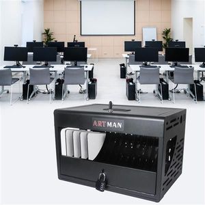16-Bay Charging Cabinet for Laptop/Chromebook BLACK Locking Charging Station <b>Storage</b> <b>Locker</b> - Product Image 2