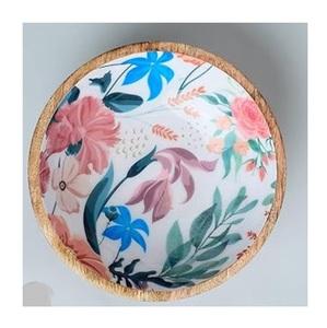 ชามไม้เคลือบลายพิมพ์ตามสั่งจากซัพพลายเออร์อินเดีย ชามไม้สำหรับอาหารค่ำ ราคาไม่แพง - Product Image 1