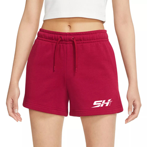 Pantalones Cortos Deportivos de Felpa con Botones, Transpirables, Personalizados al por Mayor, 100% Algodón, de Alta Calidad, Secado Rápido, Ecológicos, de Cintura Alta, para Mujer - Product Image 1
