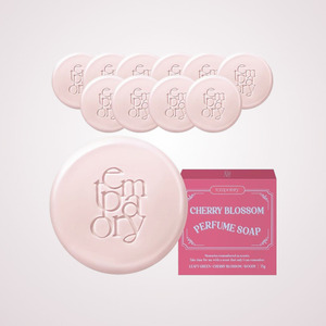 produtos coreanos skin care Temporary <b>Perfume</b> Soap <b>Cherry</b> <b>Blossom</b> 75g 10 Pieces Made in Korea Olive Oil Glycerin Hyaluronic Acid - Product Image 4