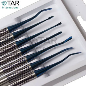 ชุดเครื่องมือถอนฟันพรีเมียม ทำจากเหล็กกล้าไร้สนิมสำหรับการผ่าตัด ประกอบด้วยคีมถอนฟัน PDL และอุปกรณ์ยกโคนฟัน สำหรับการถอดฟันแบบ Luxating  เครื่องมือทางทันตกรรม - Product Image 3