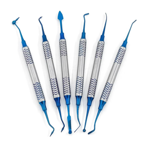 ชุดเครื่องมือทันตกรรมคุณภาพพรีเมียม 6 ชิ้น อุปกรณ์บำบัดโลหะไฮดรอลิก สำหรับมืออาชีพ ระดับสุขอนามัยทางทันตกรรม ได้รับการรับรองมาตรฐาน CE ระดับ Class I - Product Image 3