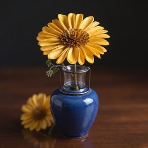 Yellow sunflower Style Sola Flower for <b>Reed</b> <b>Diffuser</b> Sustainable Craft Handmade 8-8.5cm Rattan <b>Stick</b> Home - Product Image 3