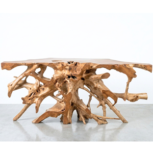 Live Edge Teak Root <b>Console</b> <b>Table</b> <b>for</b> Hotel Resort Villa Lobby Contract Furniture Natural Wood Statement <b>Entry</b> Furniture Use - Product Image 4