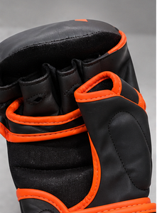 Guantes Profesionales de MMA, Guantes de Entrenamiento Acolchados de Cuero PU, Soporte de Muñeca Ajustable con Velcro, Guantes Transpirables de Protección para las Manos - Product Image 6