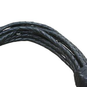 Flogger en cuir véritable fait main avec poignée équilibrée et lanières lisses pour débutants et joueurs confirmés - Product Image 2