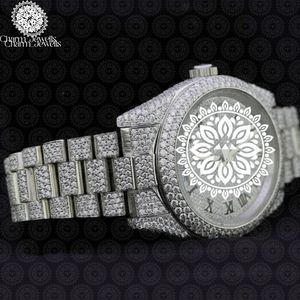 Montre de luxe pour homme Charm Jewells en acier inoxydable, cadran de 40 mm, cristal saphir, mouvement mécanique analogique, résistance à l'eau de 10 bars - Product Image 4