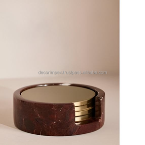 High Quality Antique Brass and Metal <b>Drink</b> <b>Coasters</b> with Round Shape for Hammered Design - Product Image 4