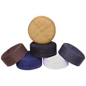 Inaam Premium poliéster algodón Kufi sombrero cómodo Hajj estilo islámico oración sombrero logotipo personalizado bordado perfectamente diario/Casual - Product Image 1