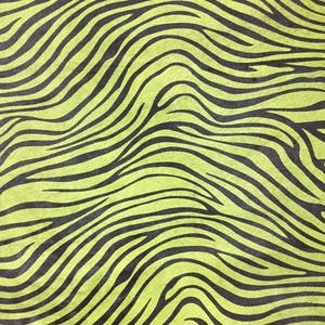 Cuir de vachette véritable première couche imprimé cheval vert et zèbre pour chaussures et bagages - Feuille entière - Product Image 6