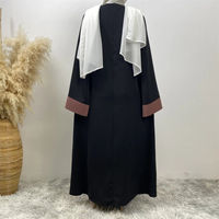 Tenues modestes, robe de style arabe, longue robe islamique, design simple et sobre, abaya pour femmes musulmanes, style afghan, en mousseline de soie, fabriquée en soie, printemps