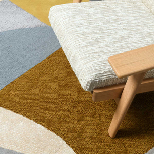 Tapis de luxe moderne abstrait en laine de Nouvelle-Zélande tufté à la main, tapis de designer pour salon, décoration intérieure personnalisée - Product Image 5