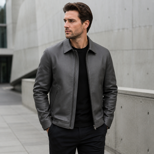 Chaqueta de Motociclista de Cuero Genuino Personalizada con Logotipo Frontal, de Alta Calidad, para Hombre, Invierno, Moda, Fabricante, Venta al Por Mayor - Product Image 6