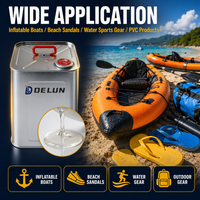 Colle adhésive haute adhérence en PVC, TPU, EVA pour sports nautiques, colle imperméable résistante pour bateaux gonflables, sandales de plage, équipement de plein air