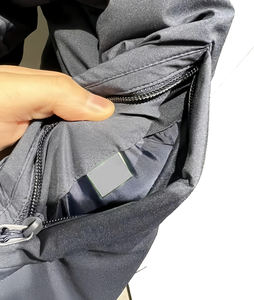 Chaqueta con Capucha y Cremallera Retro de Talla Grande Personalizada al por Mayor, Cómoda, Cálida, Impermeable, Cortavientos, Transpirable, de Doble Cara - Product Image 3