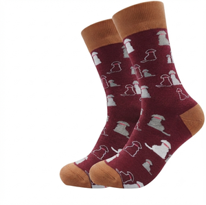 Cheap Price Low MOQ Men's Socks Thermal Thick Winter Wear Printed Technics Needle Detection Socks All Sizes Available For Adults - Product Image 1