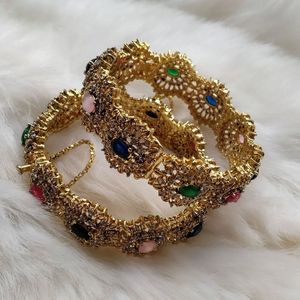 Premium Quality Artificial <b>Bangles</b> Bracelet Collection for Women Fashion Jewelry <b>Sets</b> Trendy Luxury Gift Design - Product Image 4
