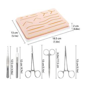 Kit de Práctica de Sutura, Almohadilla de Silicona Grande para Suturas, Kit de Entrenamiento para Estudiantes de Medicina, Etiqueta Personalizada, Certificado CE, Clase I, Juego de Suturas - Product Image 4