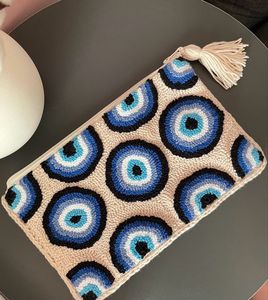 White Seed Beaded Coin Money Purse Travel Outdoor Storage Makeup Bag Handmade Colorful <b>Pouch</b> - Product Image 3