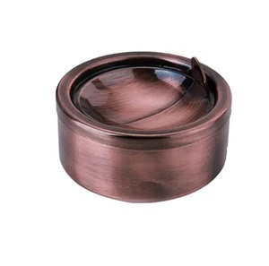 Cenicero para Exteriores con Tapa Abatible, Cenicero de Acero Inoxidable, Cenicero Metálico Resistente al Viento para Uso en Interiores o Exteriores - Product Image 1